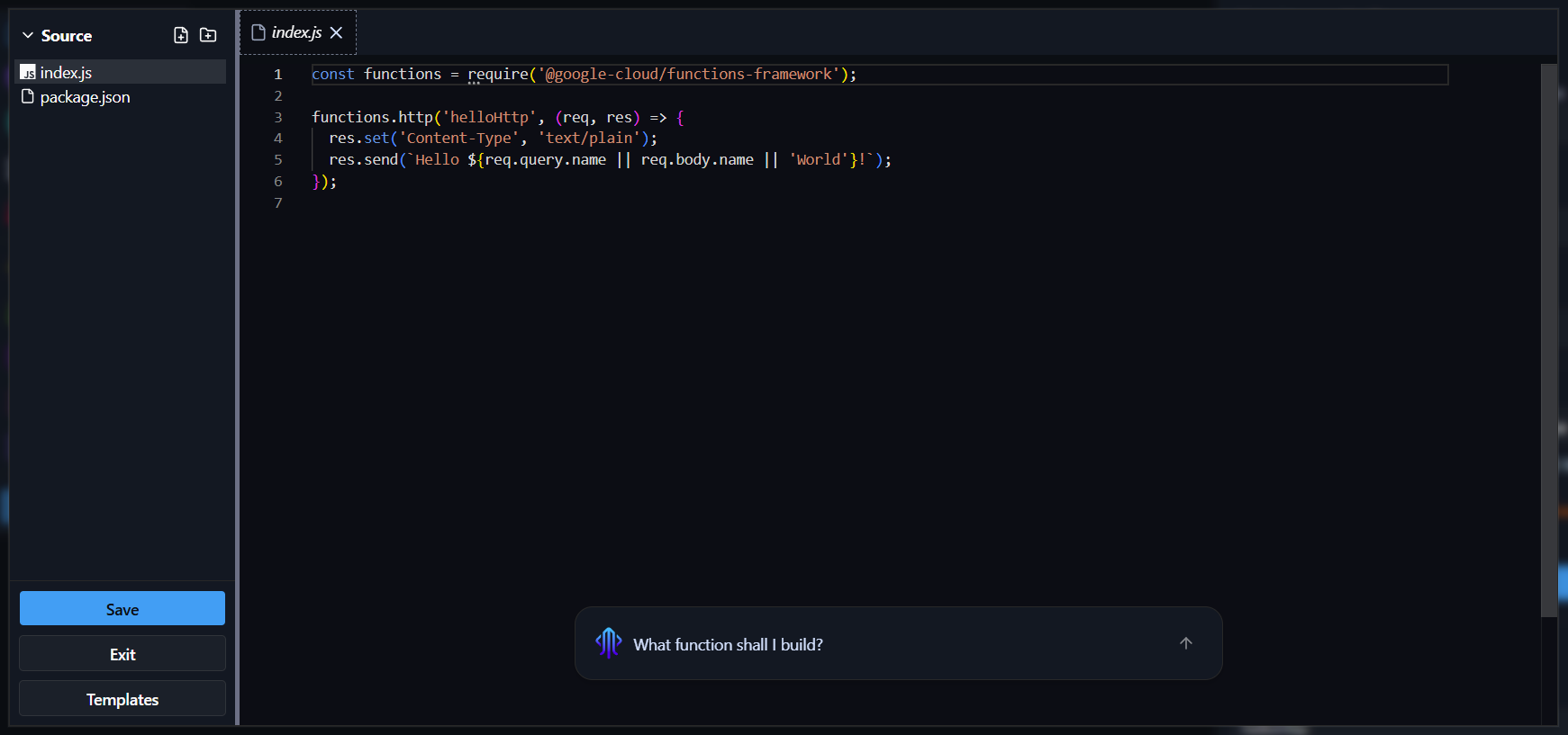 Function Editor